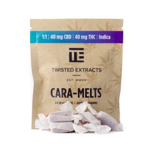 Twisted Extracts Cara-Melts - 1:1 40mg THC + 40mg CBD Indica