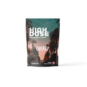 High Dose 500mg THC Gummy – Cherry