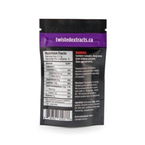 Twisted Extracts Jelly Bombs 80mg THC – Black Cherry ZZZ (Indica)