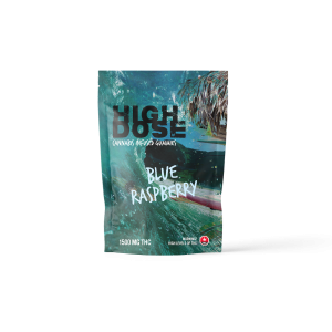 High Dose 1500mg THC Gummy – Blue Raspberry