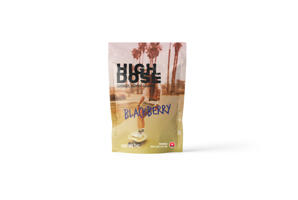High Dose 1500mg THC Gummy - Blackberry