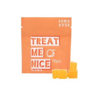Treat Me Nice (240mg) THC Gummies – Peach