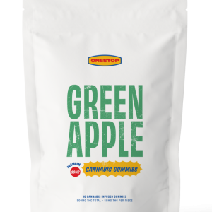 OneStop – Sour Green Apple 500mg THC Gummies