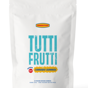 OneStop - Tutti Frutti 500mg 1:1 THC/CBD Gummies
