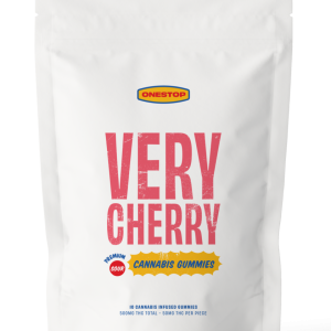 OneStop – Sour Very Cherry 500mg THC Gummies