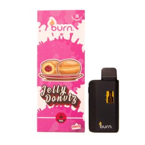 Burn 3mL Disposable Vapes – Jelly Donut THC Distillate