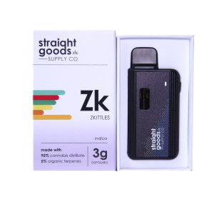 Straight Goods Supply Co. 3 Gram Disposable Vapes – Zkittles THC Distillate