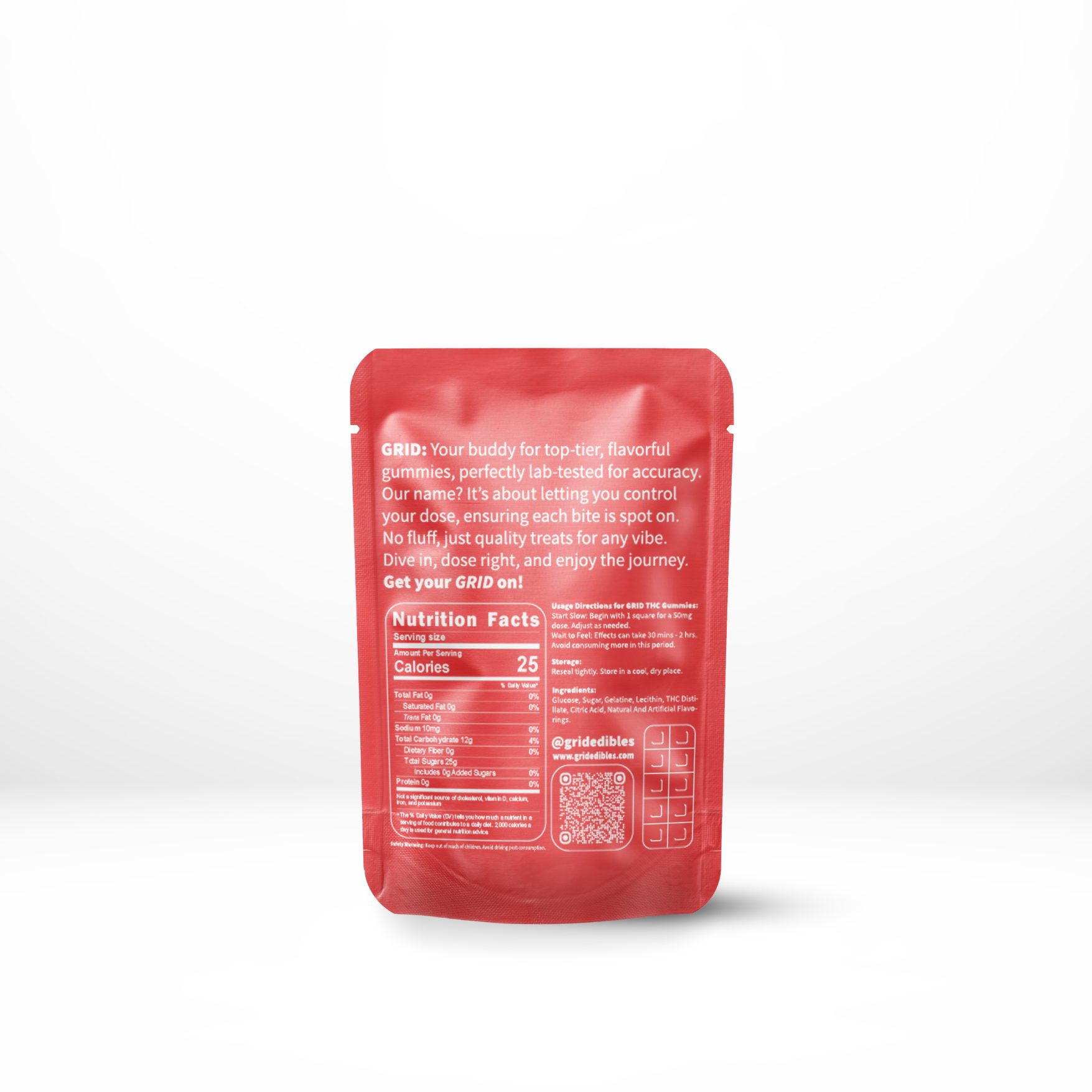 GRID - Strawberry Peach 1000mg THC Gummies - Image 2