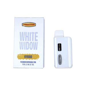 Onestop 3mL Disposable Vapes – White Widow THC Distillate