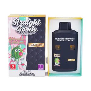 Straight Goods Supply Co. 6 Gram Dual Chamber Disposable Vapes – Watermelon Bubblegum + Tom Ford THC Distillate