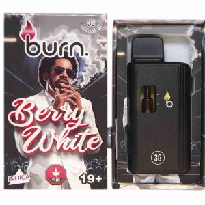 Burn 3mL Disposable Vapes – Berry White THC Distillate