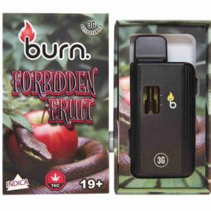Burn 3mL Disposable Vapes – Forbidden Fruit THC Distillate