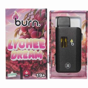 Burn 3mL Disposable Vapes – Lychee Dream THC Distillate