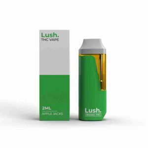 LUSH 2ml Disposable Vapes – Apple Jacks (Hybrid) THC Distillate