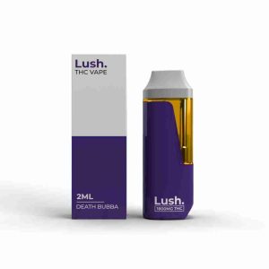 LUSH 2ml Disposable Vapes – Death Bubba (Indica) THC Distillate