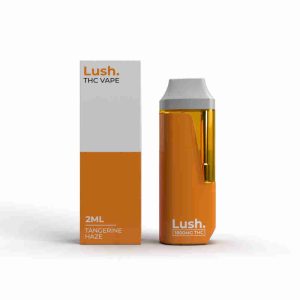 LUSH 2ml Disposable Vapes – Tangerine Haze (Sativa) THC Distillate