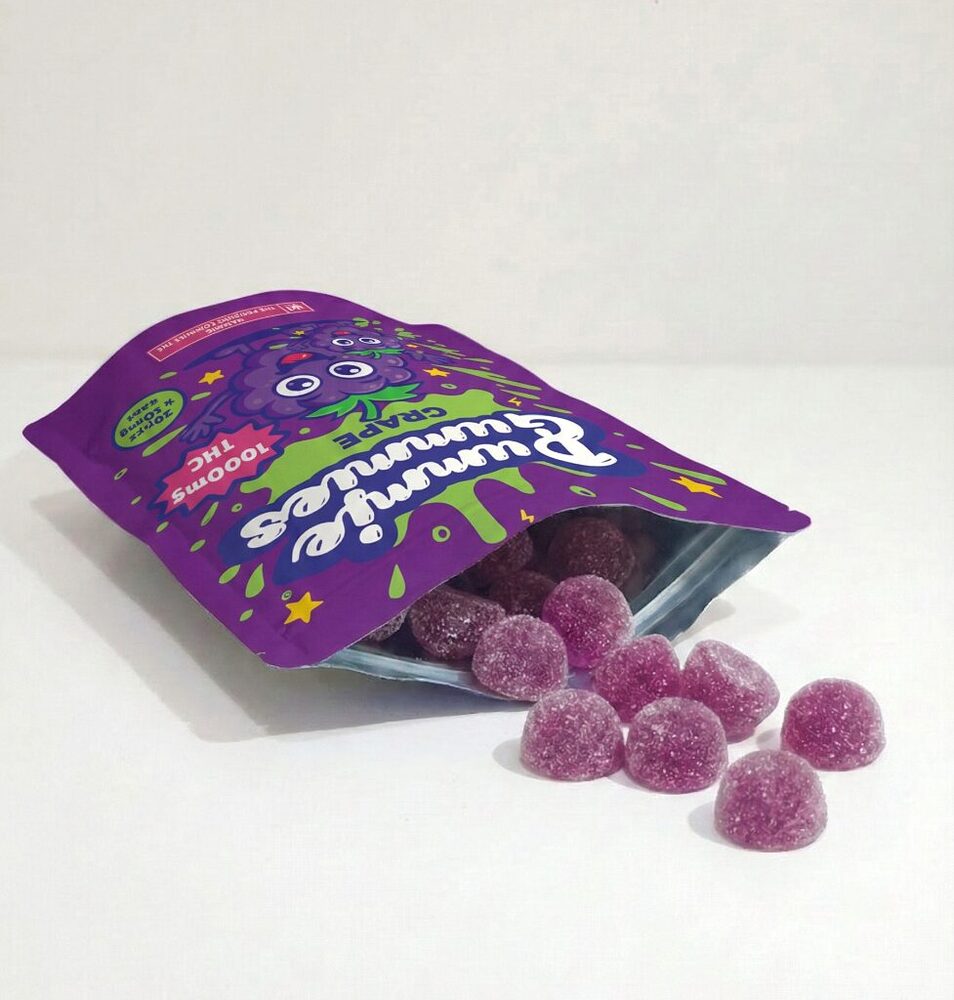 Dummie Gummies - Grape 1000mg THC Gummies - Image 2