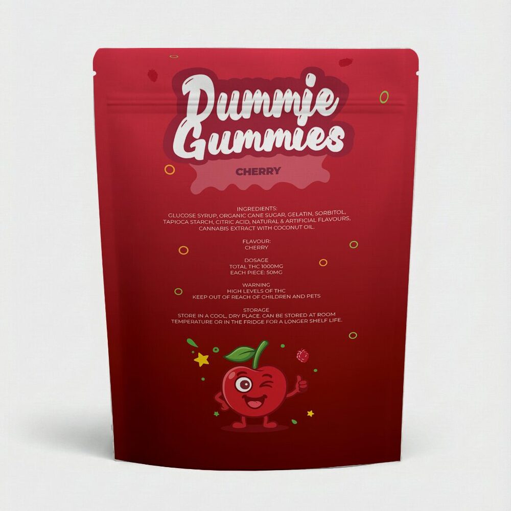Dummie Gummies - Cherry 1000mg THC Gummies - Image 3