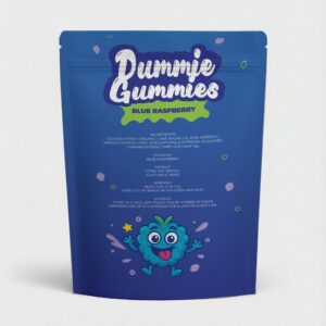 Dummie Gummies – Blue Raspberry 1000mg THC Gummies