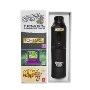 Straight Goods Supply Co. 9 Gram Triple Chamber Disposable Vapes – Tom Ford + Mimosa + Purple Mac THC Distillate