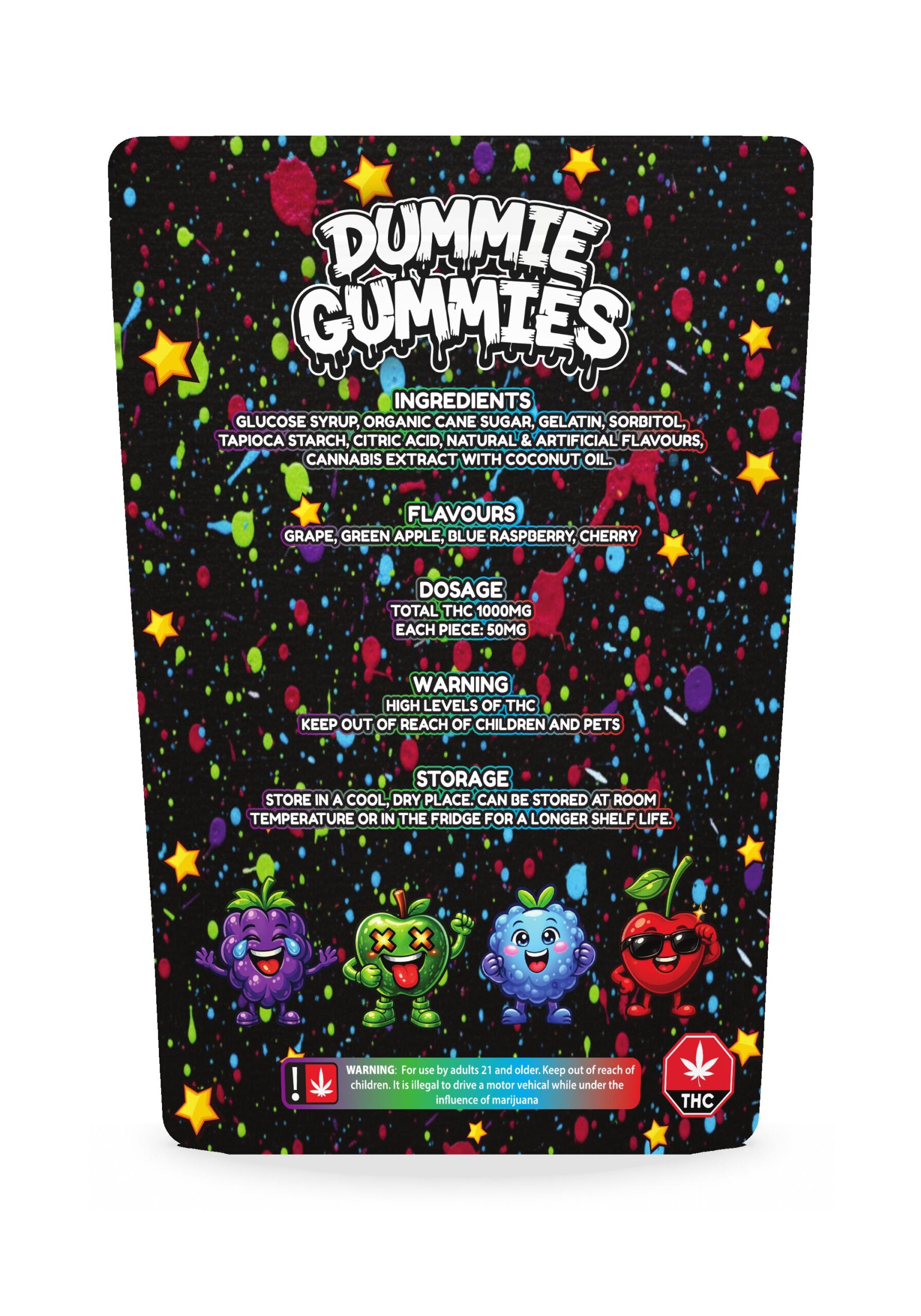 Dummie Gummies - Party Pack 1000mg THC Gummies - Image 2